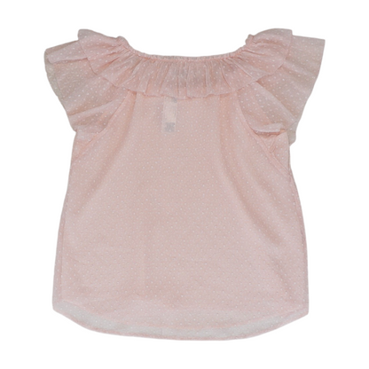 Pink Polka Dot Blouse
