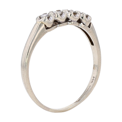1/5 ctw 14K White Gold Diamond Band Ring