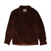 Brown Solid Flannel Button Down