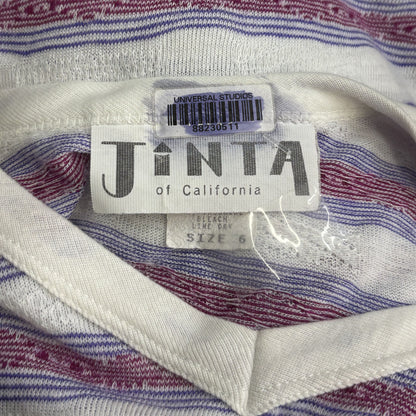 Vintage White Striped T-Shirt