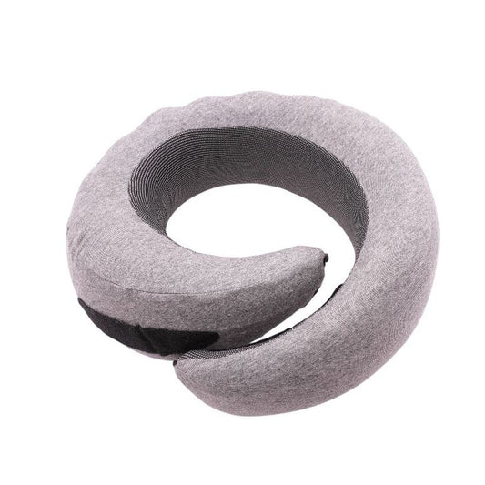 Gray Neck Pillow with Bag