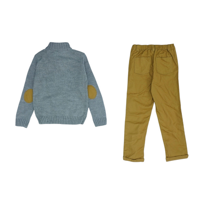 Gray Long Sleeve Set