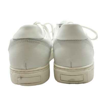 White Low-Top Athletic Shoes
