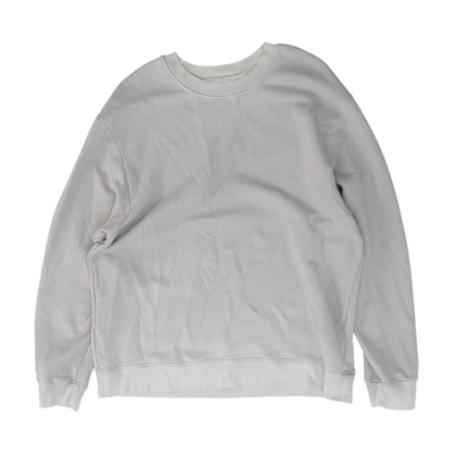 Gray Solid Sweatshirt Pullover
