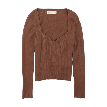 Abercrombie & Fitch Mauve Pullover Sweater – Image 1