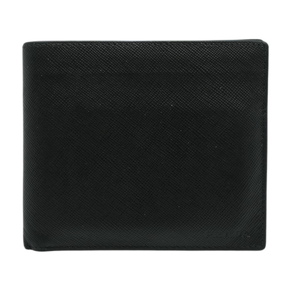 Black Saffiano Leather Bifold Wallet