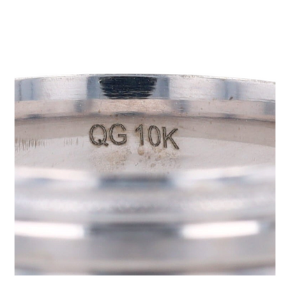 10K White Gold Band