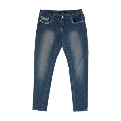 Blue Tapered Jeans