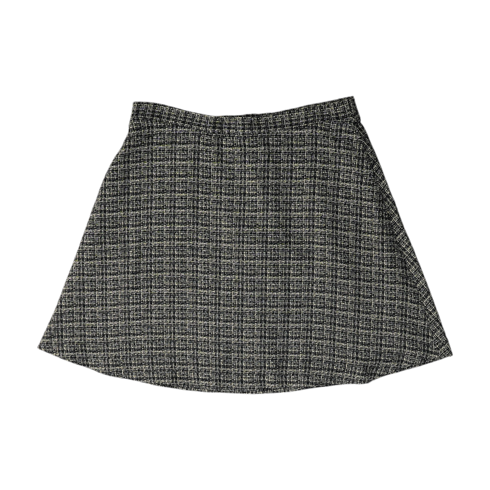 Navy Plaid Mini Skirt
