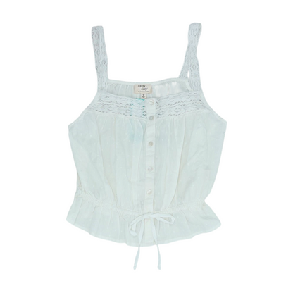 White Cropped Blouse