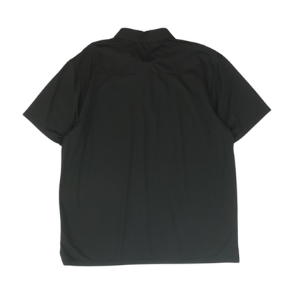 Black Solid Short Sleeve Polo