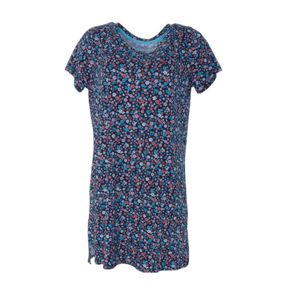 Navy Floral Nightgown
