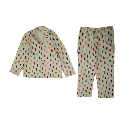 Multi Graphic Pajama Set