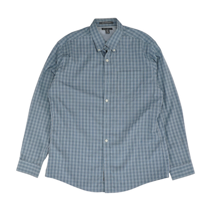 Gray Check Long Sleeve Button Down