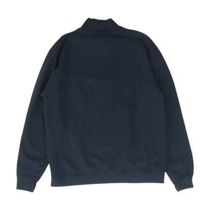 Navy Solid 1/4 Zip Pullover