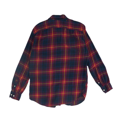Red Plaid Long Sleeve Button Down