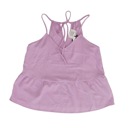 Pink Solid Sleeveless Blouse