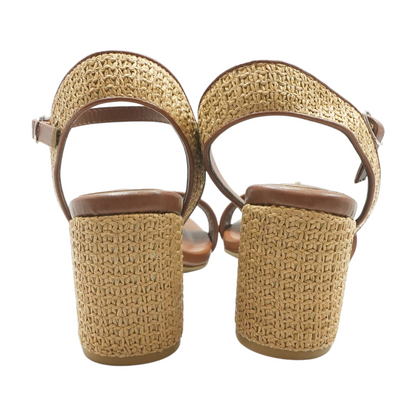 Tan Heeled Sandals