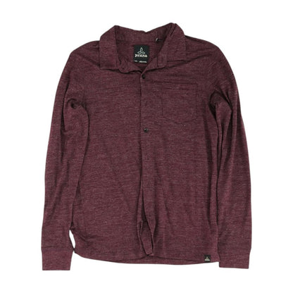 Maroon Misc Long Sleeve Button Down