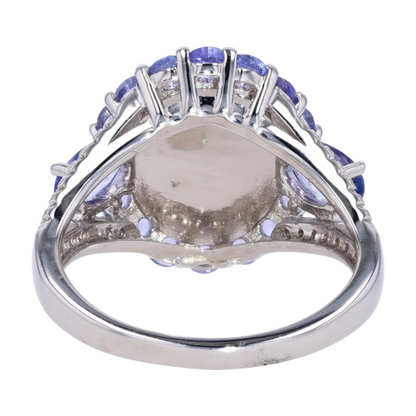 Sterling Silver Opal Fashion Ring