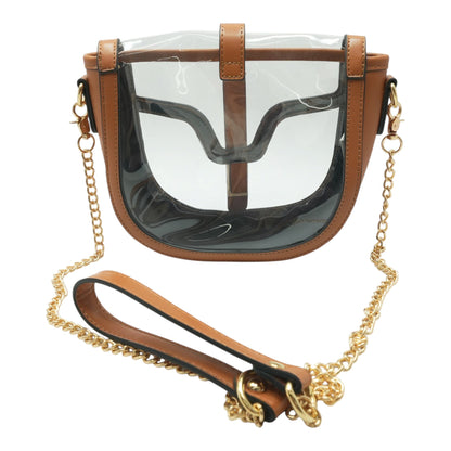 Brown Transparent Stadium Bag