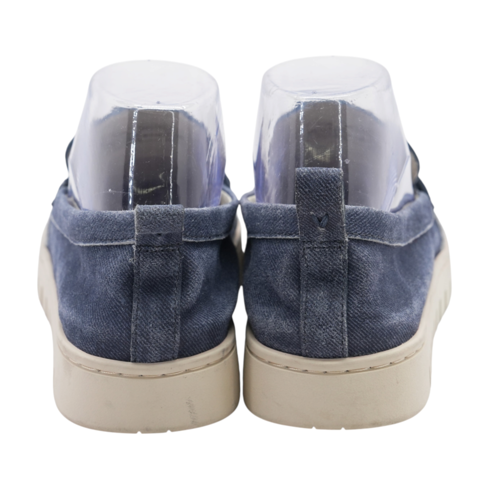 Blue Slip-On Flats