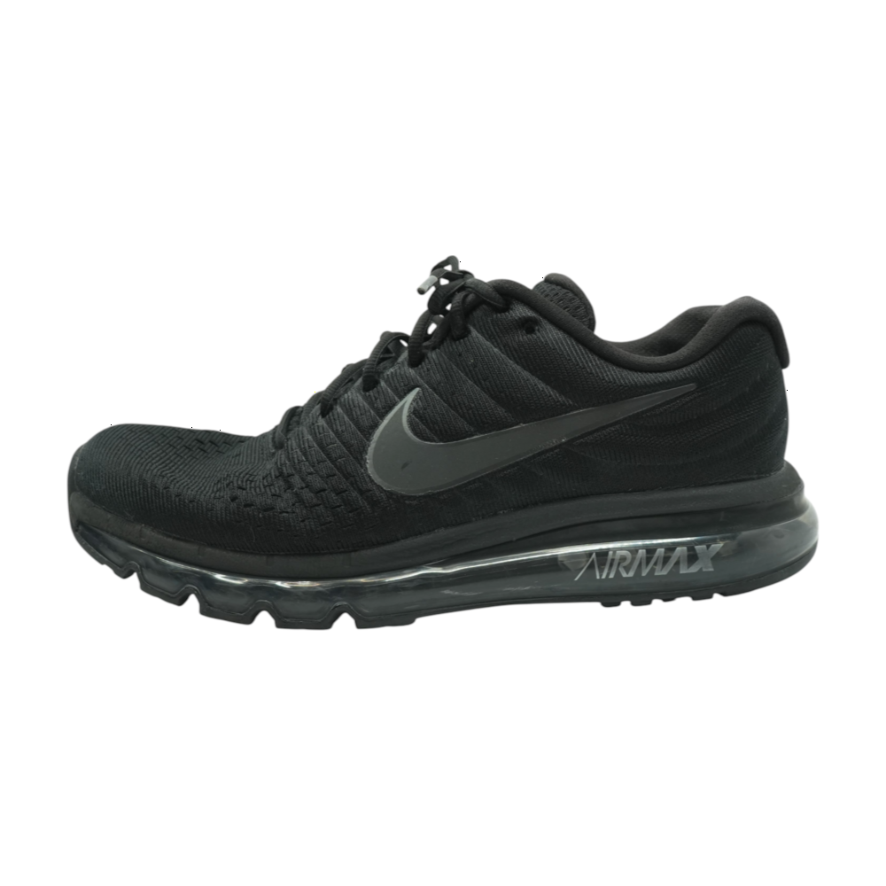 Air Max 2017 Triple Black Low-Top Athletic Shoes
