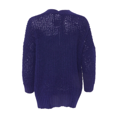 Navy Cardigan Sweater