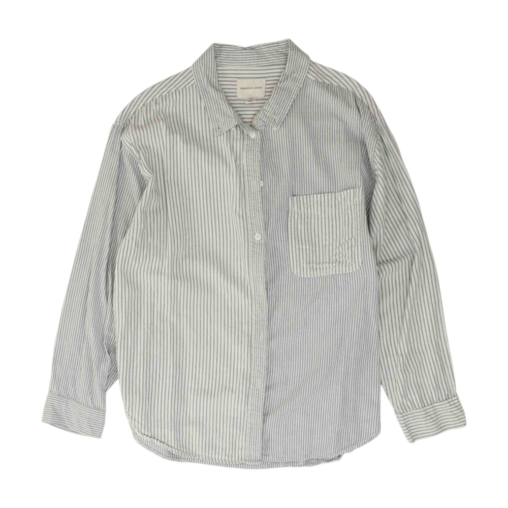 White Striped Button Down