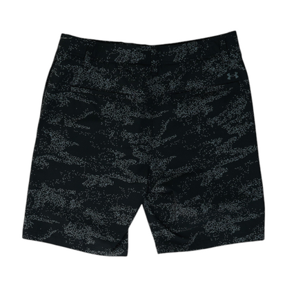 Black Print Chino Shorts