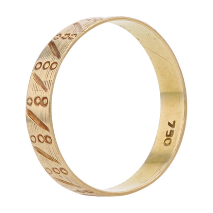 18K Yellow Gold Band