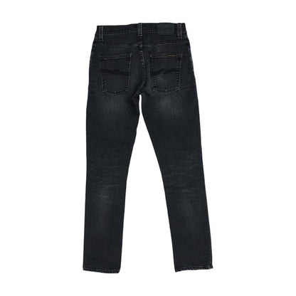 Black Mid Rise Skinny Leg Jeans