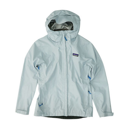 Blue Solid Rain Jacket