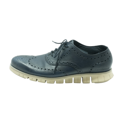 Navy Lace-Up Dress Shoes