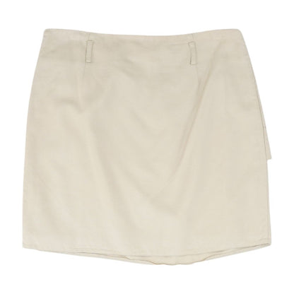 Khaki Solid Mini Skirt