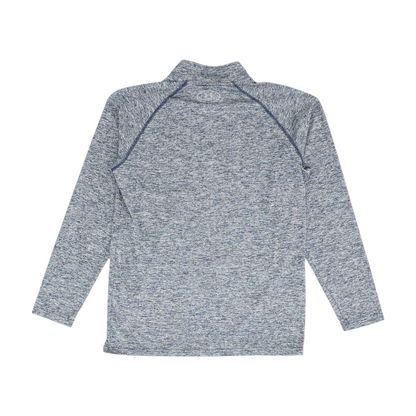 Navy Print 1/4 Zip Pullover