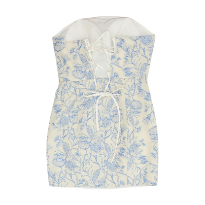 White Floral Mini Dress