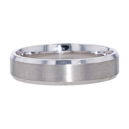 14K White Gold Band