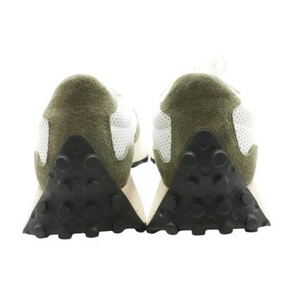 327 White Yellow Olive Low-Top Athletic Shoes