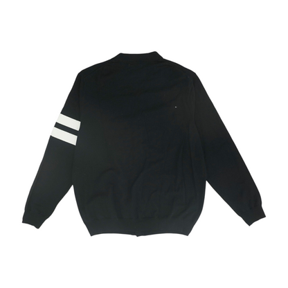 Black Solid Cardigan Sweater