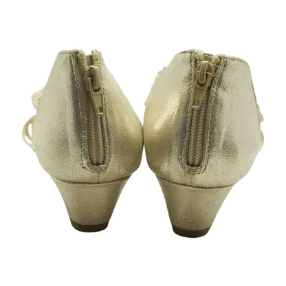 Gold Wedged Sandals
