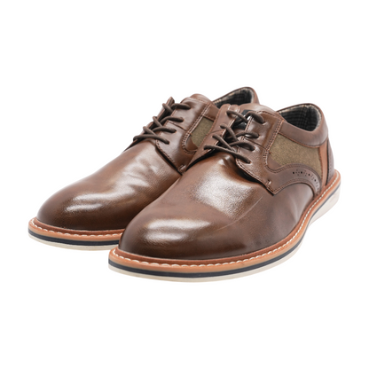Brown Lace-Up Dress Shoes