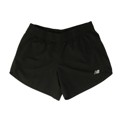 Black Solid Active Shorts