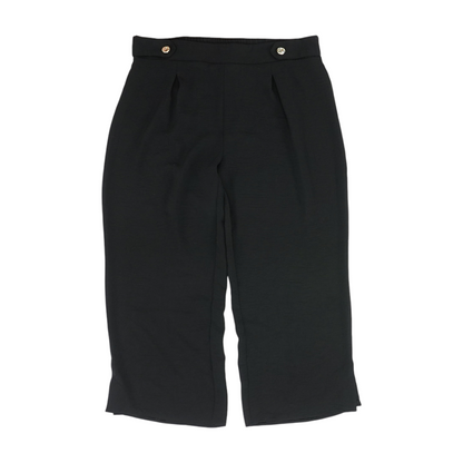 Black Petite Wide Leg Pants