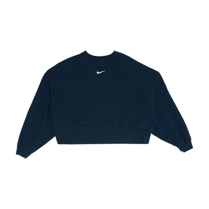 Black Solid Sweatshirt Pullover