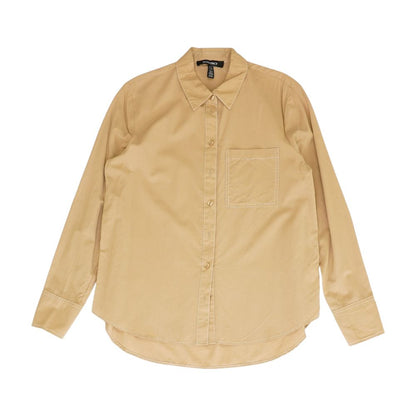 Tan Solid Button Down