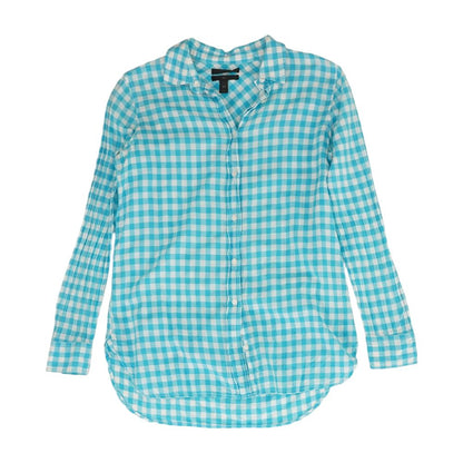 Blue Check Button Down