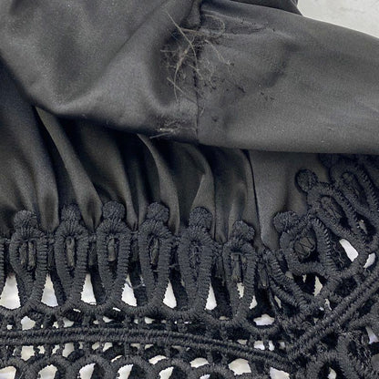 Black Solid Long Sleeve Blouse