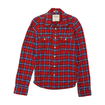 Red Plaid Flannel Button Down