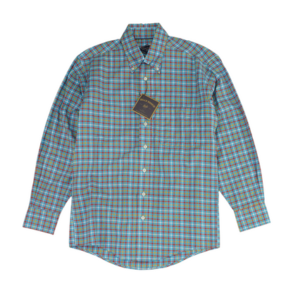 Blue Check Long Sleeve Button Down